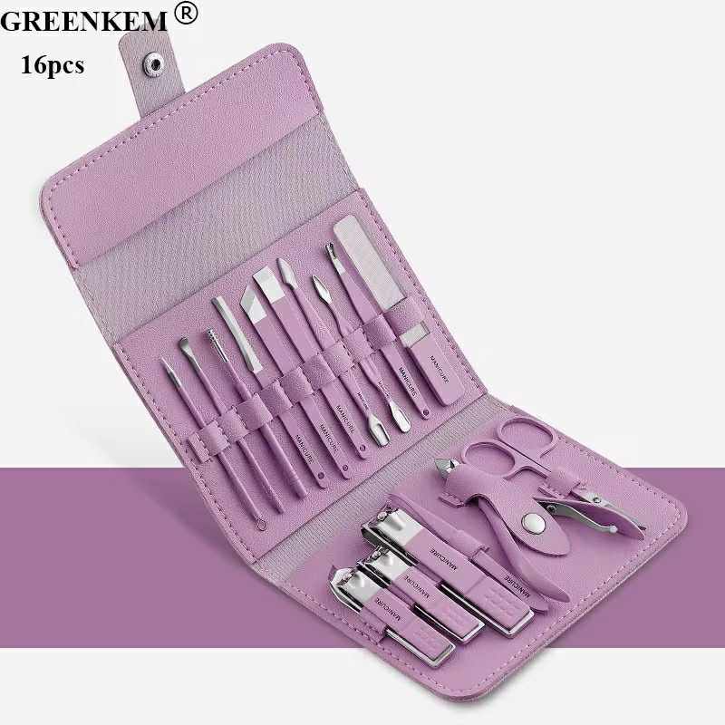 KIT DE MANUCURE ET PéDICURE 16 PIECES