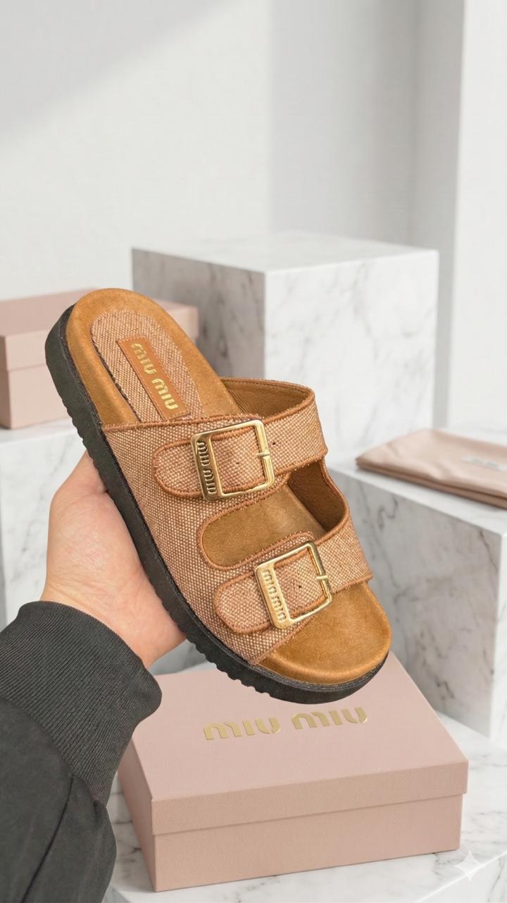 Mules miu miu de luxe pour femmes