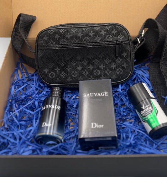 Super-pack Promo Sacoche LV+Parfum sauvage Dior+Stick