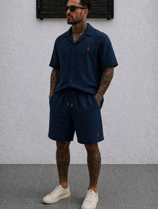 Ensemble en lin polo