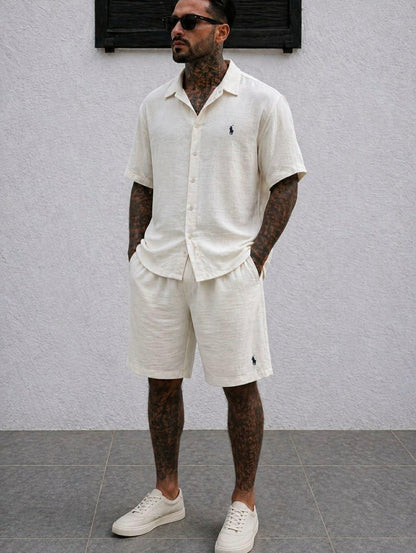 Ensemble en lin polo