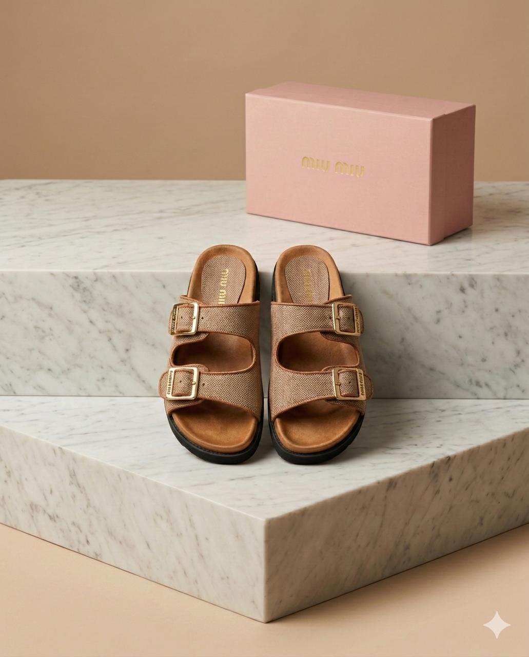 Mules miu miu de luxe pour femmes