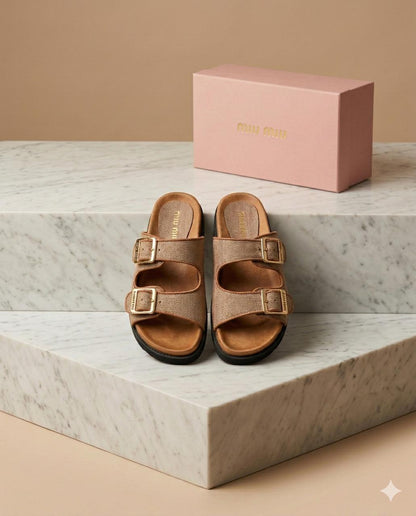 Mules miu miu de luxe pour femmes