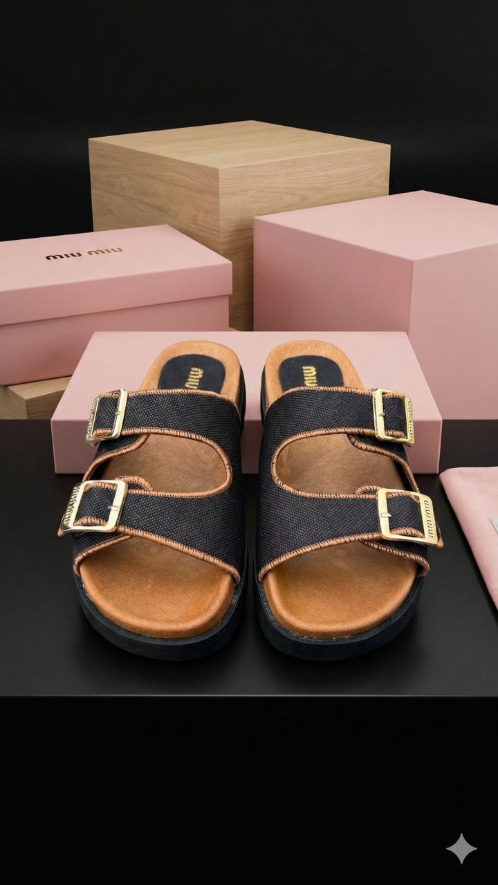 Mules miu miu de luxe pour femmes