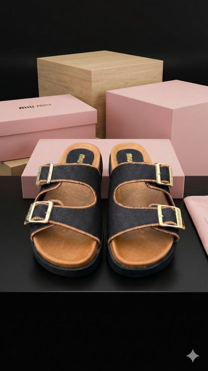 Mules miu miu de luxe pour femmes